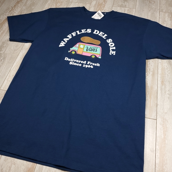 Vans Waffles del Sole Tee Navy - Picture 2 of 5